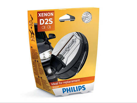 Штатна лампа ксенонова з цоколем D2S PHILIPS VISION 85122VIS1 ОРИГИНАЛ, фото 1