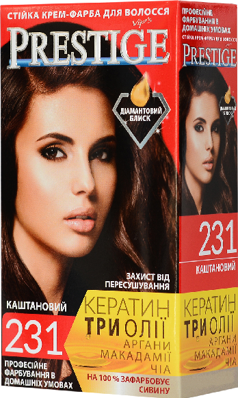 Крем-фарба для волосся Vip's Prestige "231 Каштановий"