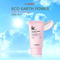 Сонцезахисний крем THE SAEM Eco Earth Pink Sun Cream SPF50+ PA++++