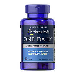 Вітаміни для чоловіків Puritan's Pride One Daily Men's Multivitamin (100 капс) пурітанс прайд мультивітамін