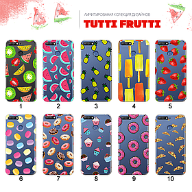 Ультратонкий прозорий чохол з малюнком для Huawei Y6 Prime 2018 (80 дизайнів)