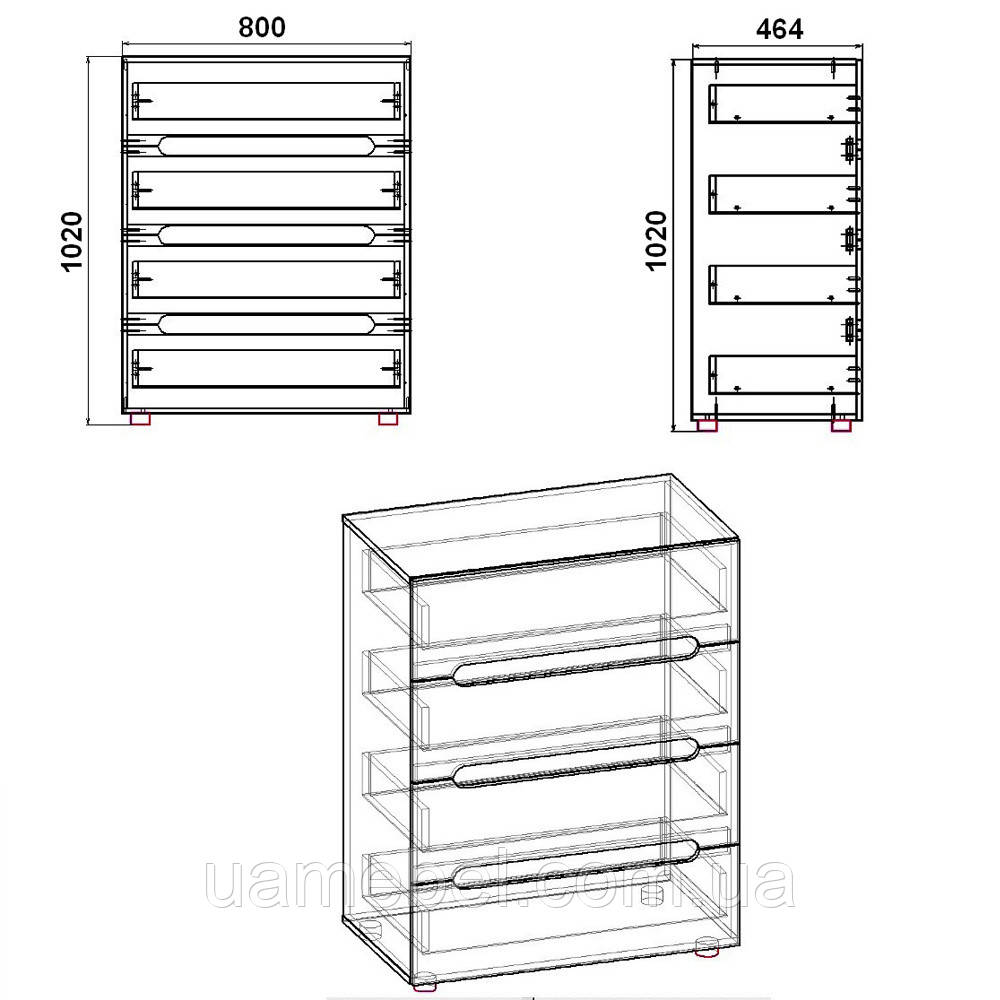 Комод МС Комод-7 - фото 8 - id-p1094578787