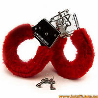 Пухнасті наручники для рольових ігор кайданки для дорослих БДСМ пута металеві кайданки BDSM 18+