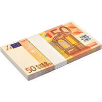 Сувенірні гроші 50 Євро. Пачка подарункових Євро (80 шт.)