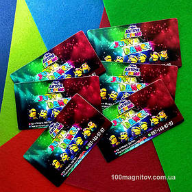 Визитка магнит. Размер 90х50 мм 1