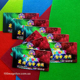 Визитка магнит. Размер 90х50 мм 3