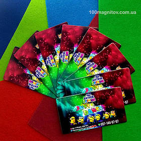 Визитка магнит. Размер 90х50 мм 4