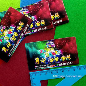 Визитка магнит. Размер 90х50 мм 5