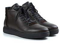 Зимние ботинки кожаные коричневые мужская обувь больших размеров Rosso Avangard North Lion 02-227 BS