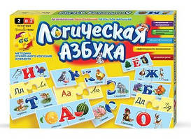 Пазли DankoToys 66ел. DT 66Asp Логическая Азбука (рос) Мякі, двосторонні