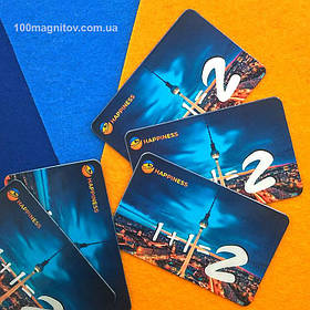 Виниловые магниты на холодильник. Размер 70х45 мм 1