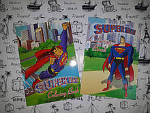 Расскраска дитячий А5 ( для хлопчиків) Super Man , кольоровий фон, 2 види