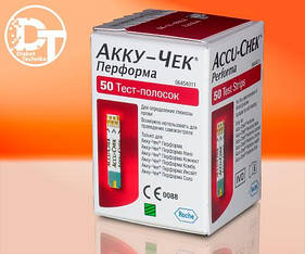 Тест-смужки Акку-Чек Перформа (Accu-Chek Performa) 50 шт.