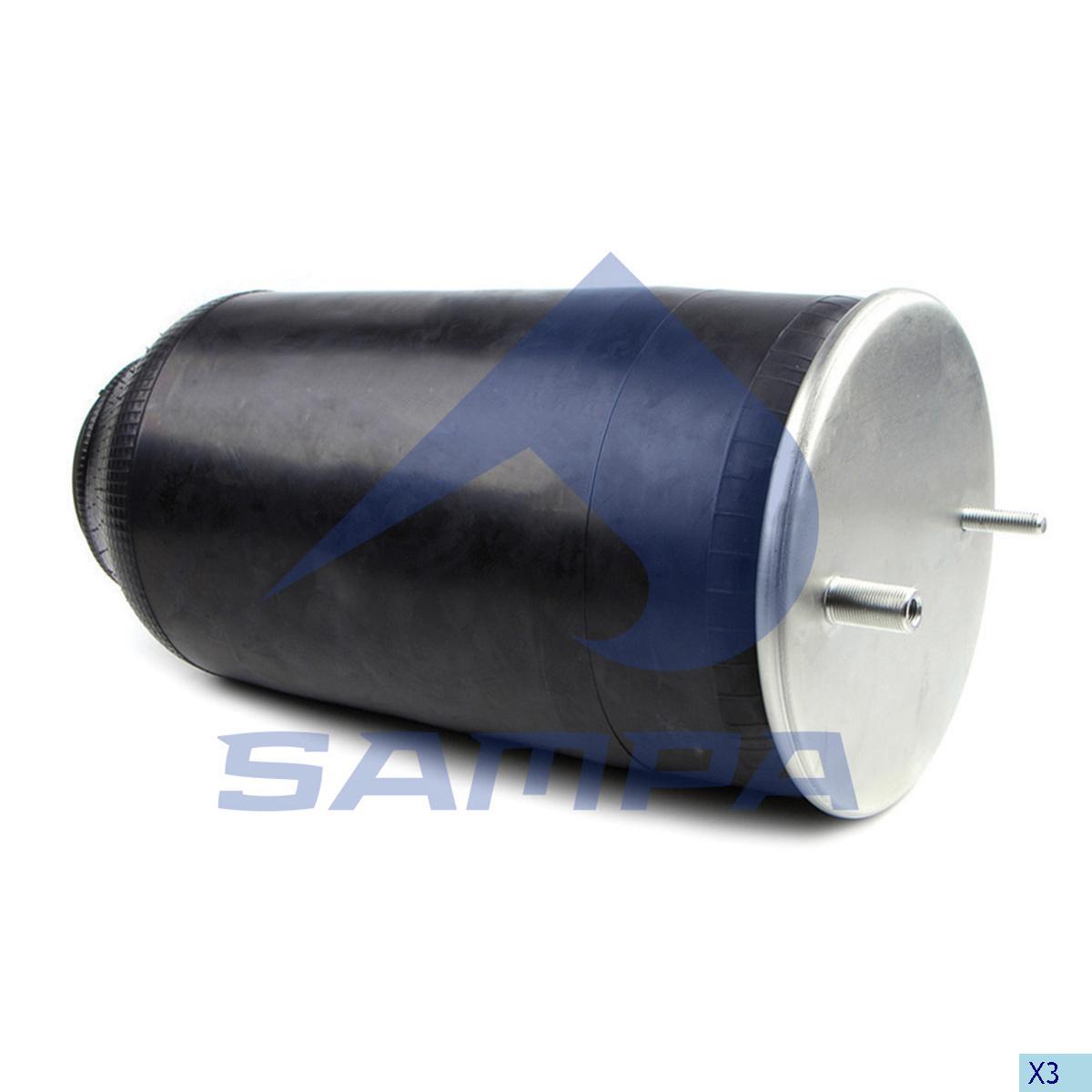 Пневморесора підвіски SCHMITZ без склянки 4157NP05, SAMPA, фото 1