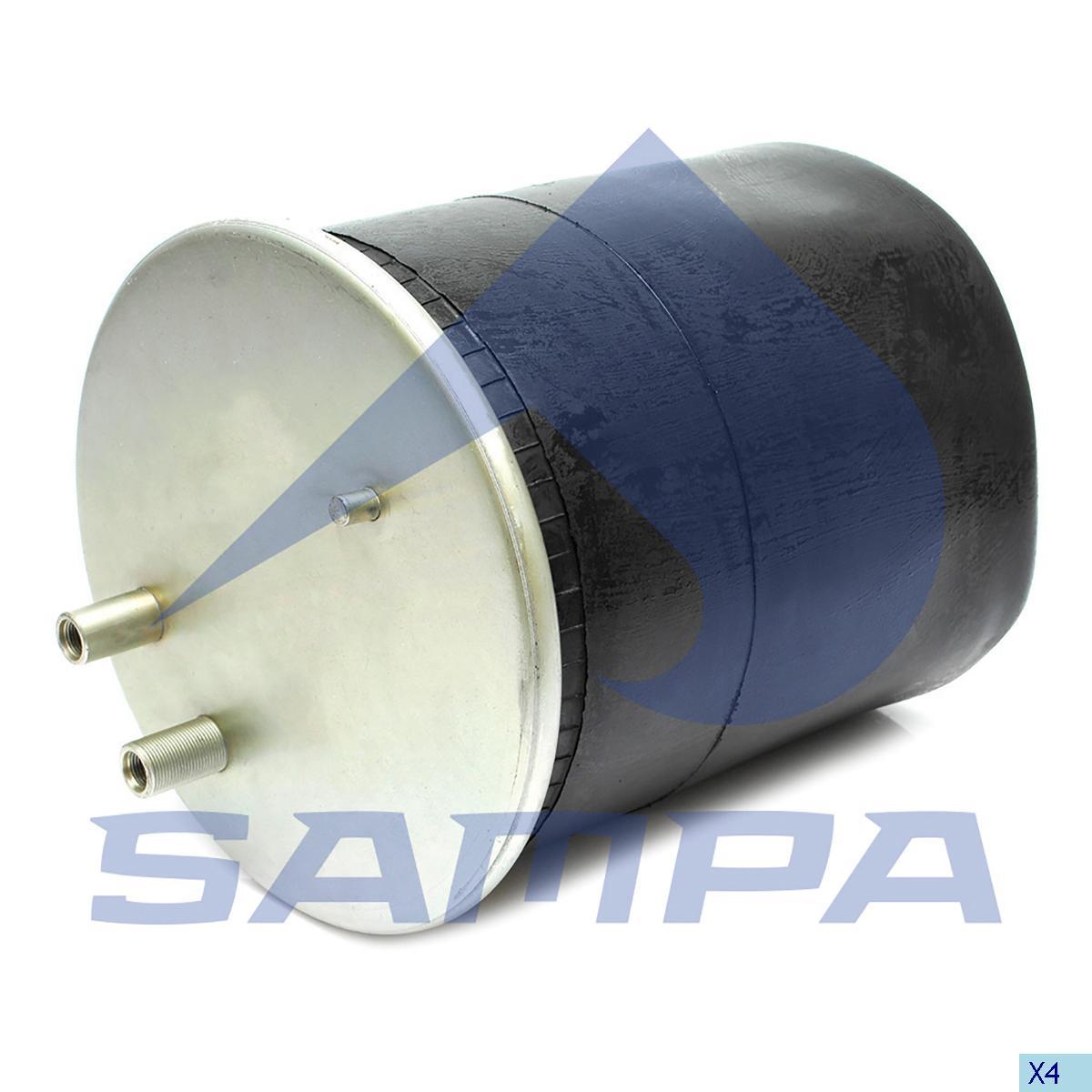 Пневмонесора підвіски RVI 265x600 без склянки 4912NP08, SAMPA, SP 554912