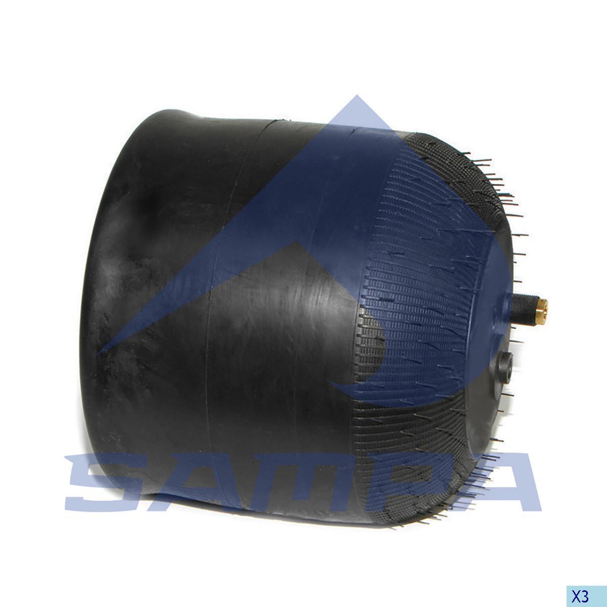 Пневмонесора підвіски MERCEDES 328x280 склянка металева 4183NP24, SAMPA, SP 554183-K02, фото 1