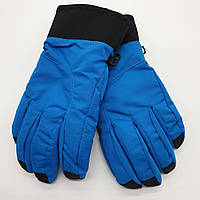 Перчатки мужские лыжные модные однотонные Lucky L-XL Голубой 0570