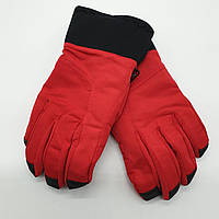 Перчатки мужские лыжные модные однотонные Lucky L-XL Красный 0561