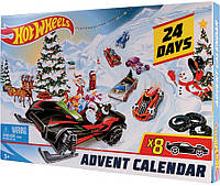 Різдвяний календар Hot Wheels 2019. Новогодний Адвент календарь Хот Вилс , Hot Wheels рождественский календарь