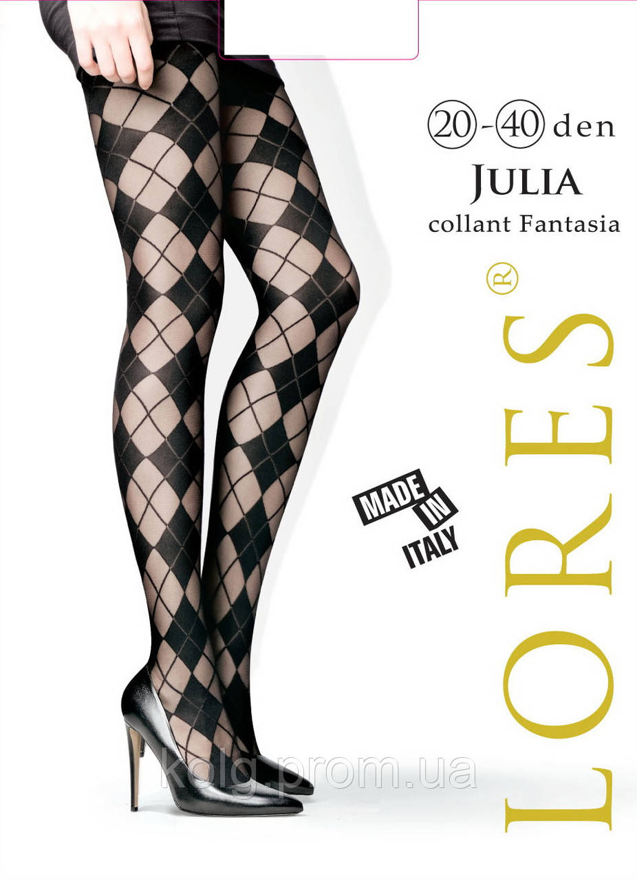 Колготки з малюнком ромби Lores "Julia" 20-40 den