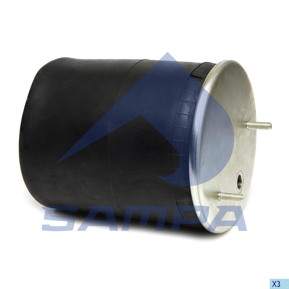 Пневморесора підвіски BPW 292x390 склянка пластикова 941MB, SAMPA, SP 55941-KP, фото 1