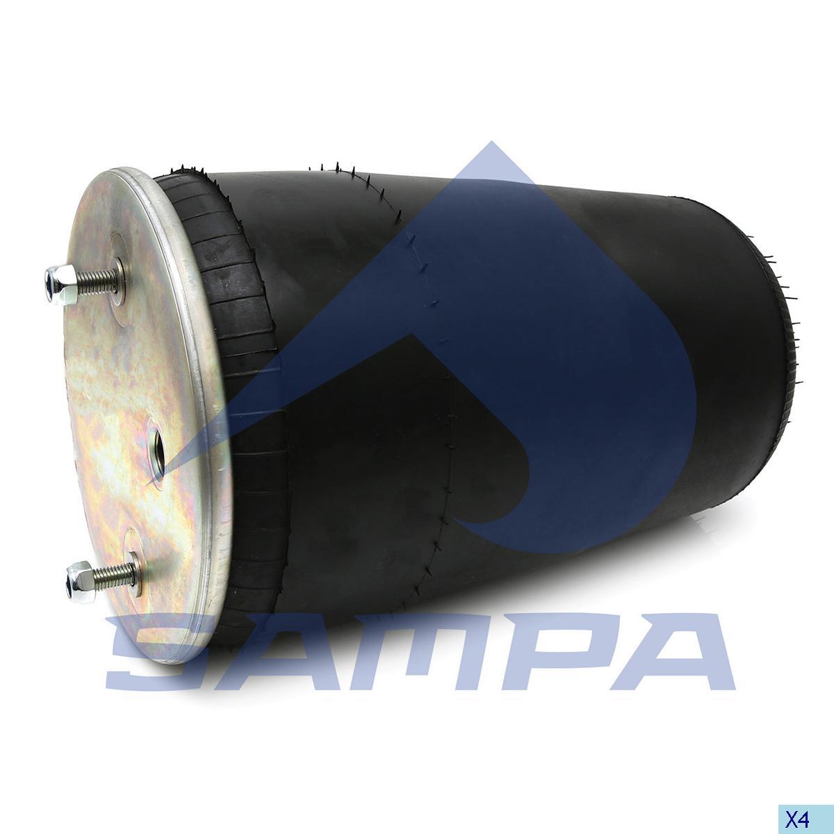 Пневморесора підвіски BPW 248x423 без склянки 940 MB/O, SAMPA, SP 55940