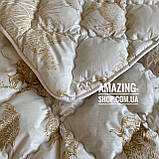 Ковдра на овчині "ODA" Розмір 155*210 см Ковдра пов'язана. Стьобана полуторна ковдра., фото 2