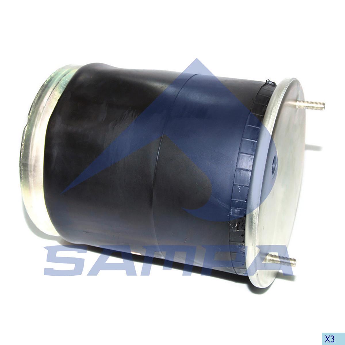 Пневморесора підвіски SAF склянка металевий 4023NP03, SAMPA, SP 554023-K, фото 1