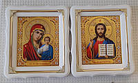 Ікони Вінчальна пара Пресвята Богородиця і Спаситель 21х24см