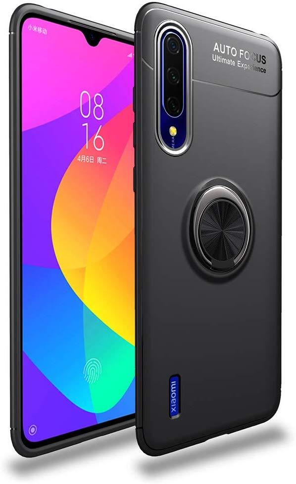 Чохол TPU Ring для Xiaomi Mi 9 Lite / Mi CC9 бампер накладка з підставкою Black