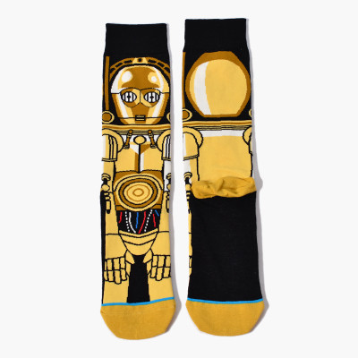 Забавные высокие носки с принтом героя Звёздных Войн C-3PO - фото 6 - id-p1096109099
