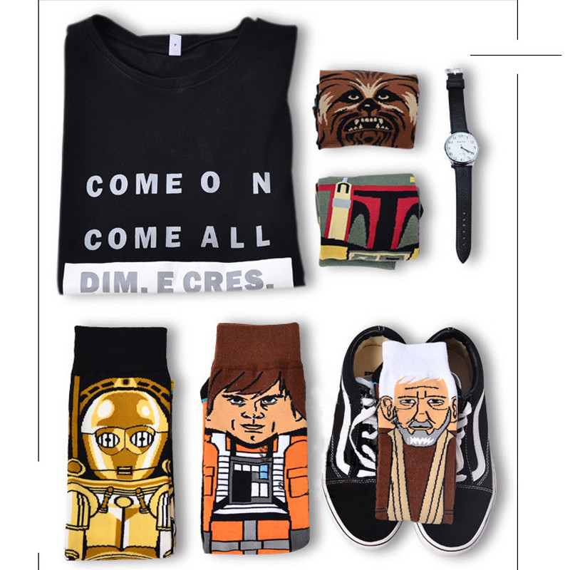 Забавные высокие носки с принтом героя Звёздных Войн C-3PO - фото 9 - id-p1096109099