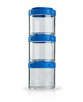 Контейнер спортивний BlenderBottle GoStak 3 Pak Blue (ORIGINAL)