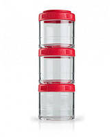 Контейнер спортивный BlenderBottle GoStak 3 Pak Red (ORIGINAL)