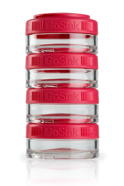 Контейнер спортивный BlenderBottle GoStak 4*40ml Red (ORIGINAL) - фото 1 - id-p1096109644