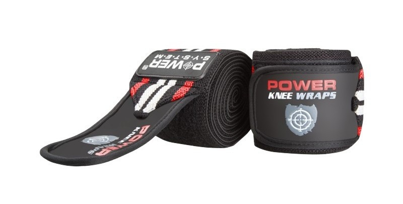 Бинти на коліна Power System Knee Wraps PS-3700 Red/Black