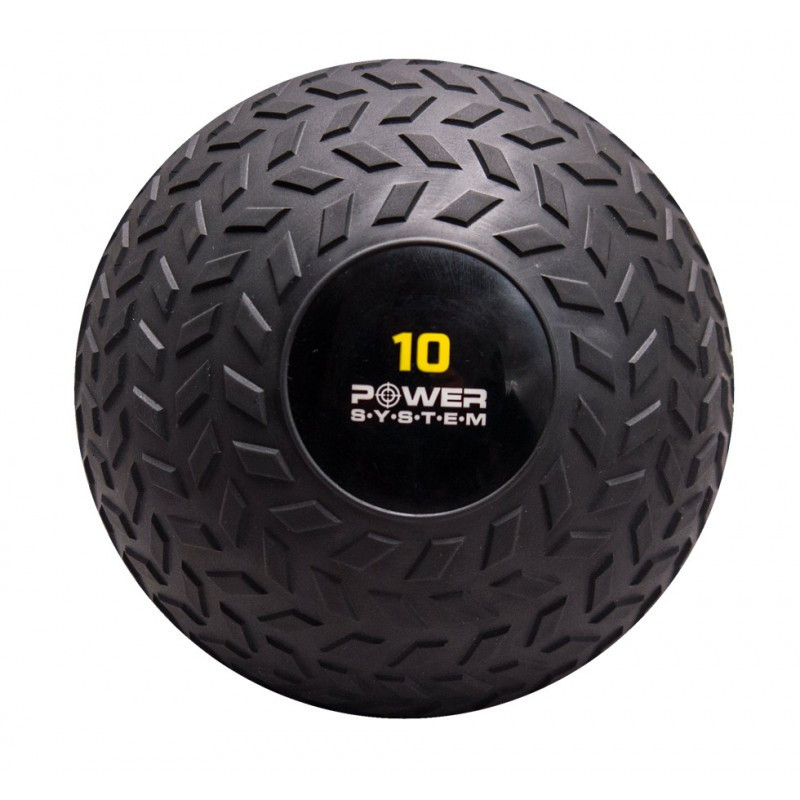 М'яч SlamBall для кросфита і фітнесу Power System PS-4116 10кг рифлений