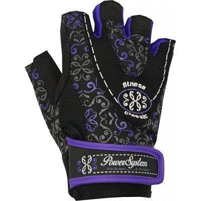 Рукавички для фітнесу і важкої атлетики Power System Classy Жіночі PS-2910 S Black/Purple