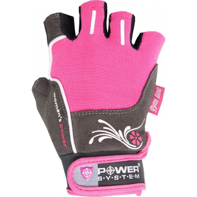 Рукавички для фітнесу і важкої атлетики Power System woman's Power PS-2570 XS Pink
