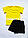 Дитячий комплект для фізкультури футболка та чорні шорти 2,3,4,5,6,7,8 років, фото 8