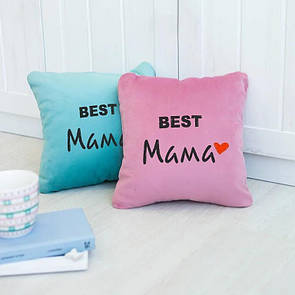 Подушка подарункова мамі «BEST Мама» рожевий