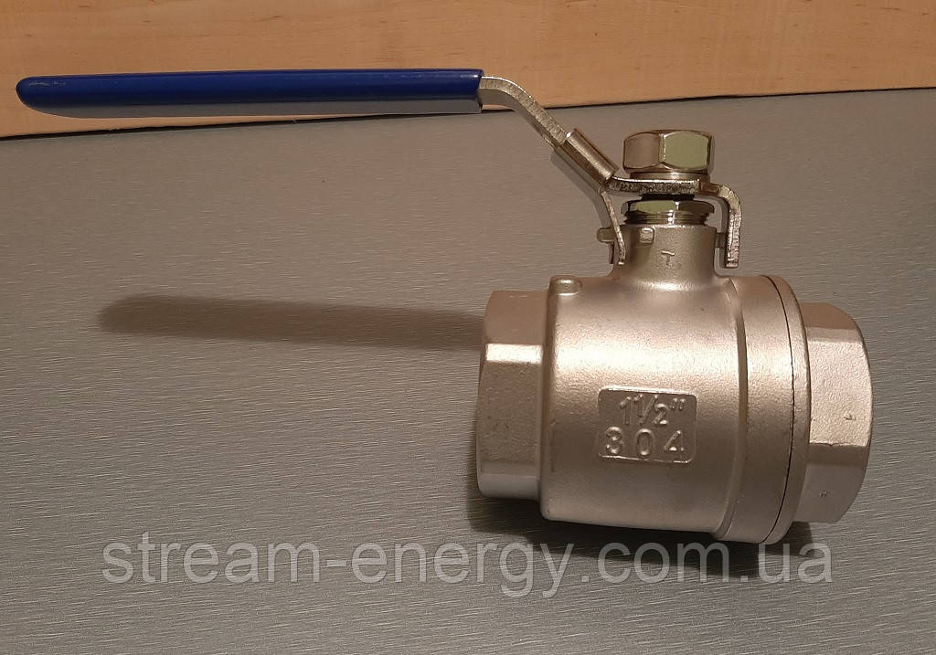 Кран кульовий з нержавіючої сталі AISI 304 ду 40 (1 1/2"), фото 1