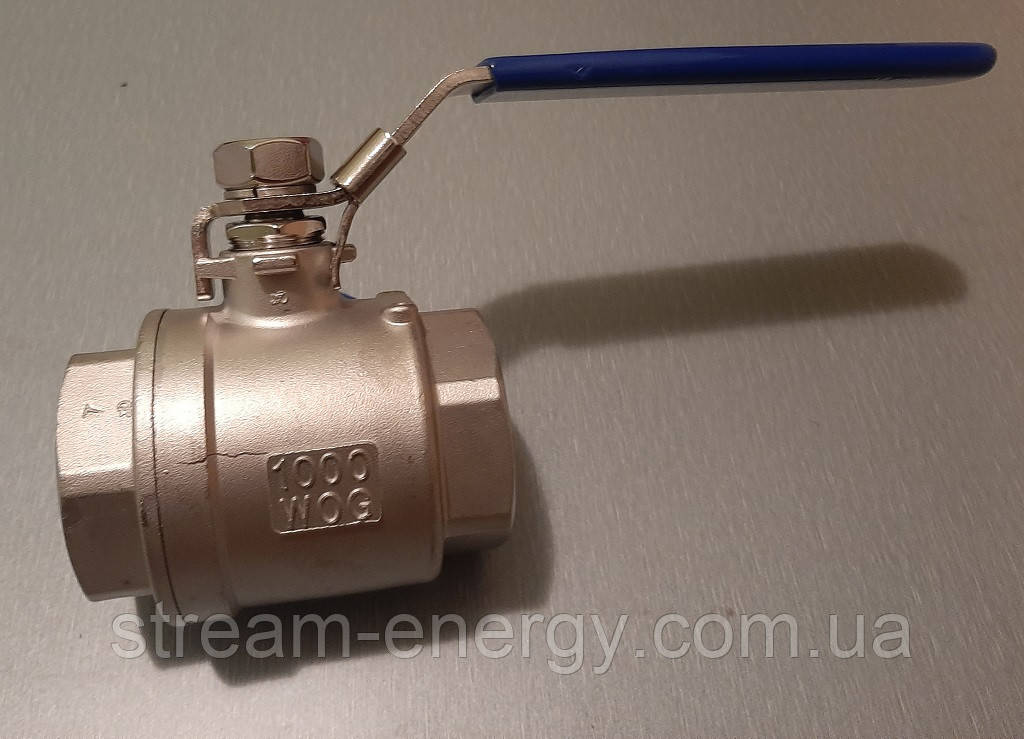 Кран кульовий з нержавіючої сталі AISI 304 ду 32 (1 1/4"), фото 1