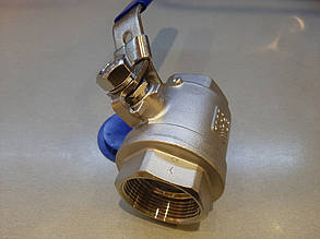 Кран кульовий нержавіючий AISI 304 ду 20 (3/4")