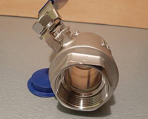 Кран нержавіючий AISI 316 ду 15 (1/2'')