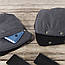 Муфта рукавички роздільні, на коляску / санки, з кишенею, універсальна, для рук, чорний фліс (сірий матовий), фото 2