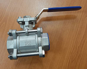 Кран нержавіючий трискладовий AISI 316 (DN25) 1"