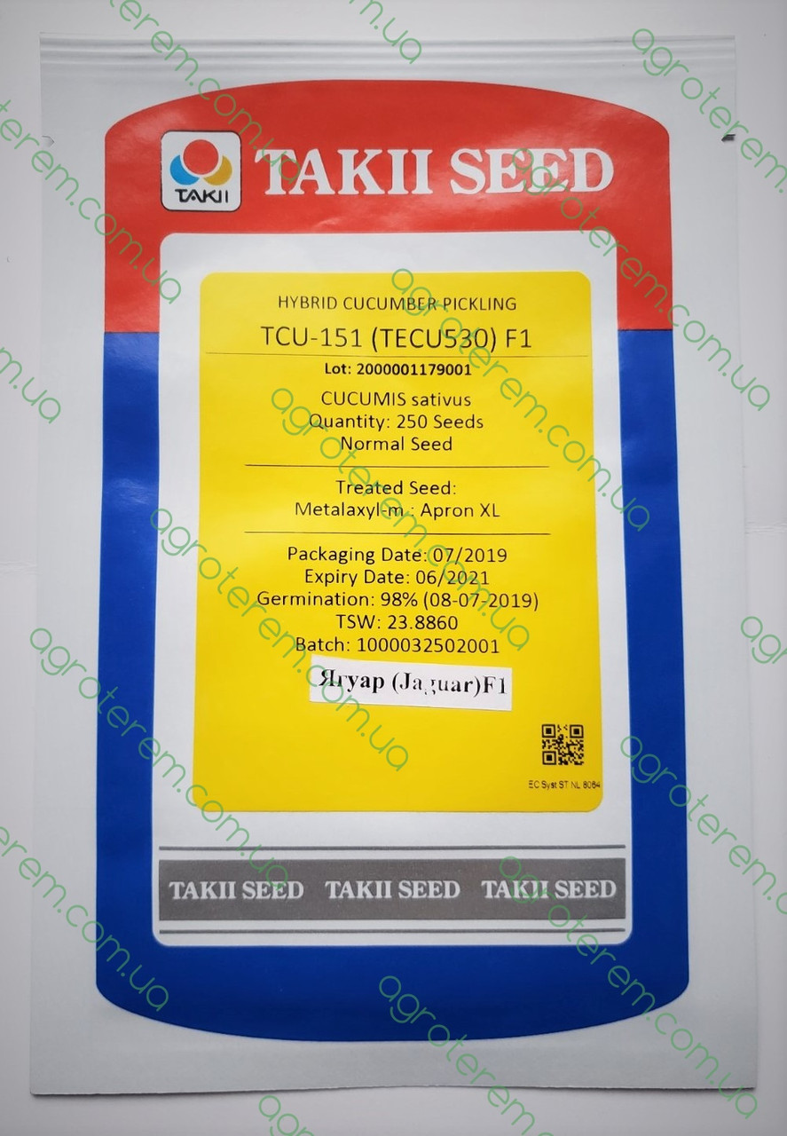 Огірок Ягуар (Jaguar) F1 (TECU 530 / TCU-151) 250н