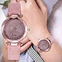 Часы женские Lecopike наручные кварцевые с розовым ремешком.