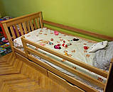 Дерев'яне дитяче ліжко Адель вільха 80*190 + матрац Акція, фото 3